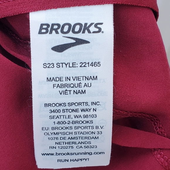 Brooks Chaser 5" Burgundy Shorts Size L - Picture 5 of 6